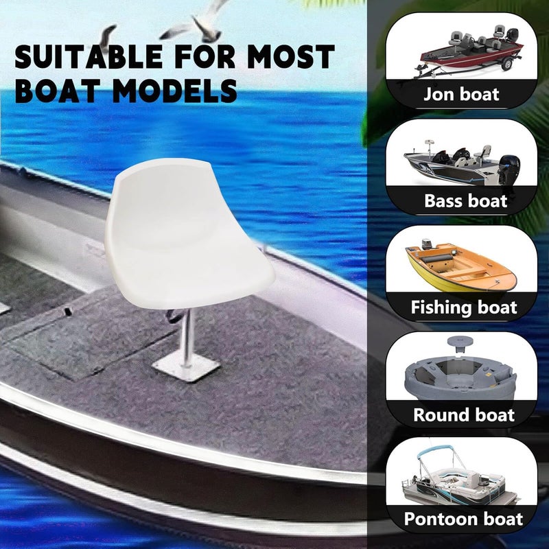 RAMATA 97749-7 Boat Seat Pedestal and Base with Swivel 3 kit suitable for Heavy Duty Boat Seats Mount of Fishing, Jon, Pontoon Boat and Most Other Boats, for Boat Seat Swivel Base Plate - Image 2